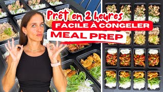 16 repas GOURMANDS à CONGELER  Meal Prep PERTE DE POIDS saine [upl. by Eeslehc]