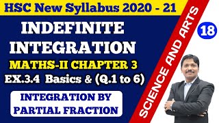 Indefinite Integration Ex34 Part 18 Integration by Partial Fraction 12th New Syllabus Dinesh Sir [upl. by Klemm]