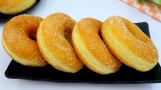 RESEP DONAT EMPUK DAN LEMBUT TANPA MIXER [upl. by Notloc659]