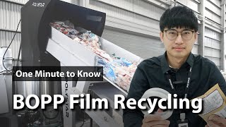 How to Recycle BOPP Films  One Minute to Know EP10 [upl. by Yhtamit48]