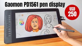 Gaomon PD1561 pen display review [upl. by Dyrrej313]