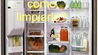 COMO LIMPIAR UN REFRIGERADOR POR DENTRO  VINAGRE Y BICARBONATO [upl. by Denbrook]