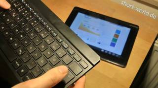 UltraSlim Bluetooth Keyboard  Review  Periboard804 [upl. by Leesen641]