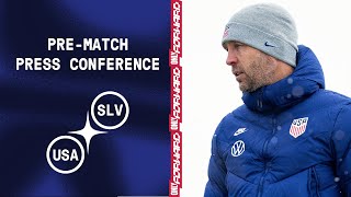 PREMATCH PRESS CONFERENCE USMNT vs El Salvador  Jan 26 2022 [upl. by Atem833]