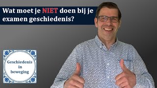 Wat moet je NIET doen bij je examen geschiedenis  EXAMENTIPS [upl. by Ntsuj]