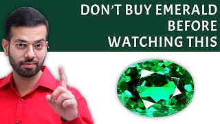 Do not Buy EMERALD STONE before watching this video  Emerald Stone  Panna stone  GemRishi [upl. by Edorej438]