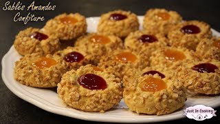 Recette de Biscuits aux Amandes et à la Confiture [upl. by Horn808]