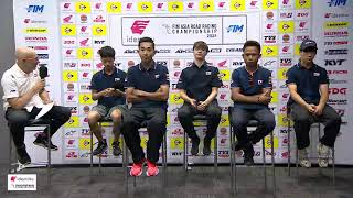 LIVE Press Conference Idemitsu FIM Asia Road Racing Championship Round 5 2024 [upl. by Nallij860]