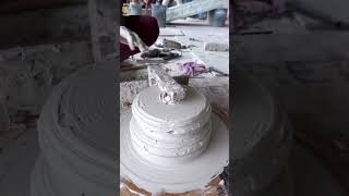 Creating a 12inch column base from gypsum powder [upl. by Julie]