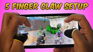 Best 5 Finger Claw Setup PUBG MOBILE amp BGMI Settings  Sensitivity Codes 2022 Handcam Gameplay [upl. by Herbert131]