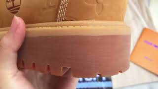 LV Timberland 6quot Ankle Boot Wheat Monogram [upl. by Peyter]