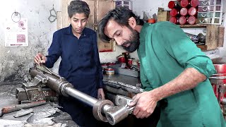 This young mechanic is amazing in repairing hydraulic cylinders [upl. by Dnaleel]