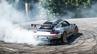 Porsche 991 GT2RS MAD DONUTS DRIFTS and LAUNCHES [upl. by Merilee261]