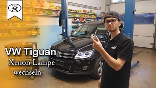 VW Tiguan Xenon Lampe wechseln  Change xenon lamp  VitjaWolf  Tutorial  HD [upl. by Alyat281]