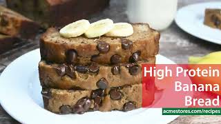 High Protein Banana Bread recipe [upl. by Aeynod]