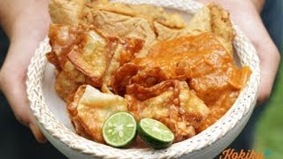 Resep Batagor Fried Dumpling in Peanut Sauce Recipe Video  PUTRI MIRANTI amp YUDA BUSTARA [upl. by Latton]