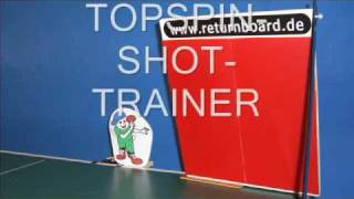 TOPSPINSHOTTRAINER 2008 TABLE TENNIS TRAINING [upl. by Milman]