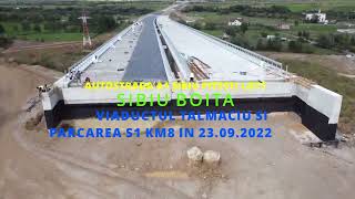 Autostrada A1 Sibiu Pitești lot1 Sibiu Boița Viaduct Tălmaciu 23 09 2022 autostradasibiupitesti [upl. by Ganny]