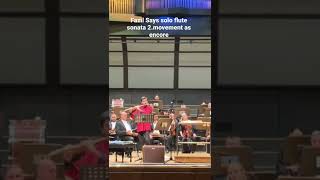 Fazil Says Solo flute sonata [upl. by Hake315]