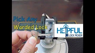 103 How To Pick Any Warded Lock [upl. by Eissac]