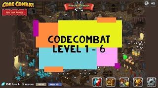 CodeCombat Dungeons of Kithgard Enemy Mine True Names  Codecombat Level 1 to Level 6 Python [upl. by Adner739]