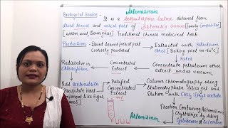 Artemisinin Part 01 Industrial Production Isolation Method Estimation amp Utilization Part 09 [upl. by Aillij]