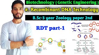 Recombinant DNA Technology  Denaturation and renaturation of DNA  Gene cloning  BSc 3 year [upl. by Adnaral]