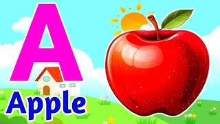 Phonics Song with TWO Words  A For Apple  ABC Alphabet Songs with Sounds for Children [upl. by Gerson]