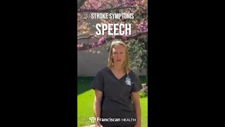 Stroke Symptoms S Is For Speech [upl. by Mayberry]