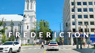 Fredericton Downtown Drive 4K  New Brunswick Canada [upl. by Obeng970]