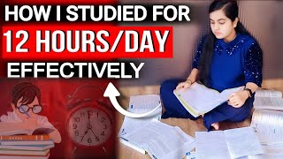 How To Study Effectively For 12 Hours Day to Clear Any Exams 🔥 CA Learners [upl. by Tiffy]