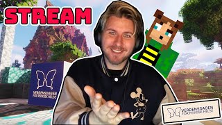 Spiller Minecraft MED DERE  Verdensdalen for Psykisk Helse [upl. by Annayhs]