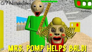 Mrs Pomp helps Baldi  Baldis Basics Mod [upl. by Pearla551]