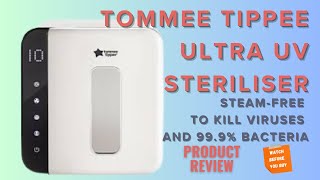 Tommee Tippee Ultra UV Steriliser Review A GameChanger for Baby Bottle Hygiene UVSteriliser [upl. by Dre]