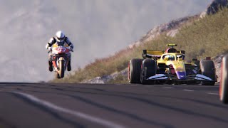 Honda RC213V MotoGP 2020 Marc Márquez vs F1 Repsol 2022 Racing Cars at Highlands [upl. by Allez]