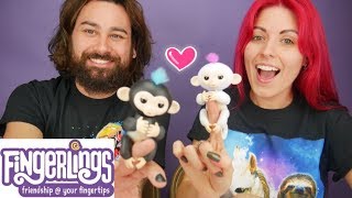 FINGERLINGS Unboxing New Fun Monkey Toys by Wowwee [upl. by Amalberga]