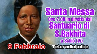 SMessa in diretta dal Santuario di S Bakhita a Schio ore 700 09022024 [upl. by Asirral]