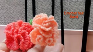 how to make a crochet headband crochet headband for beginnerscrochet a scrunchie with a hair tie [upl. by Pebrook445]