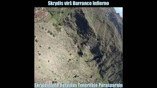 Paragliding Tenerife over Barranco Infierno Tenerife South Tandem Paragliding Fly [upl. by Norreg]