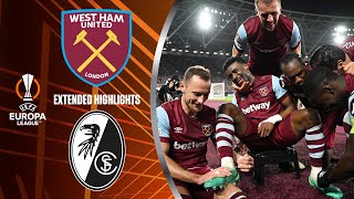 West Ham United vs SC Freiburg Extended Highlights  UEL Round of 16 2nd Leg  CBS Sports Golazo [upl. by Malka58]