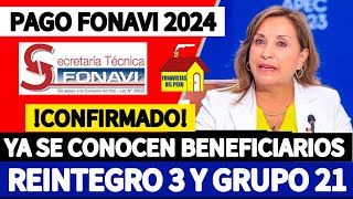 URGENTE FONAVI  YA SE CONOCEN QUIÉNES CONFORMARÍAN el GRUPO de REINTEGRO 3 y la LISTA 21 [upl. by Ynettirb380]