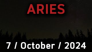 Daily Horoscope ARIES October 7 2024 [upl. by Eyllek]