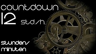 Countdown 12 Stunden 12h ohne Ton without sound [upl. by Catina]