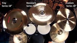 China Cymbal Comparison Video MASTERWORK CYMBALS [upl. by Harvie683]