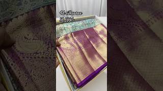 price165994d design High quality latest Pure kanjeevaram saree Silk Mark [upl. by Vergil]