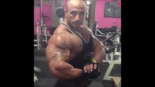 Lebanese muscle daddy Moe Bannout  Big arms [upl. by Ellinad]