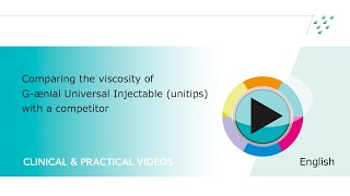 Comparing the viscosity of Gænial Universal Injectable unitips with a competitor [upl. by Nagaem]