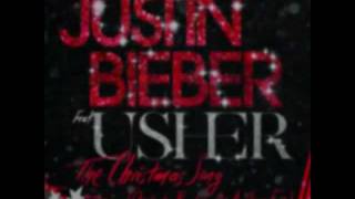 The Christmas Song Chestnuts Roasting On An Open Fire Justin Bieber ft Usher LYRIC VIDEO [upl. by Juana]