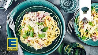 Spaghetti Carbonara Rezept I Nudelklassiker aus Italien  EDEKA [upl. by Streetman]