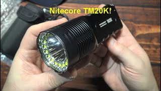 Nitecore TM20K Sneak Peek Flashlight Kit Review 20000 lumens [upl. by Oriel]